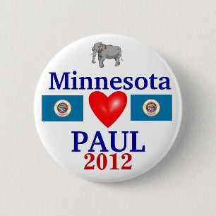 Badge Rond 5 Cm Ron Paul Minnesota 2012
