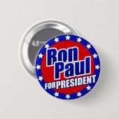 Badge Rond 5 Cm Ron Paul pour le Président Button (Devant & derrière)