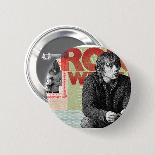 Badge Rond 5 Cm Ron Weasley 4 (Devant & derrière)