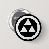 Badge Rond 5 Cm rond à trois écailles (Devant & derrière)