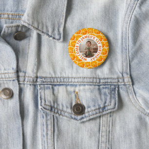 Badge Rond 5 Cm Rond de photo personnalisé pour le premier anniver