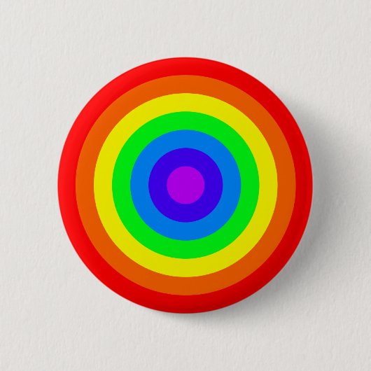 Badge Rond 5 Cm Rondeau d'arc-en-ciel (Devant)
