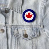 Badge Rond 5 Cm Rondel canadien (En situation)