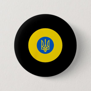 Badge Rond 5 Cm Rondel des forces aériennes ukrainiennes Couleur d