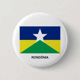 Badge Rond 5 Cm Rondônia, drapeau du Brésil
