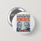 Badge Rond 5 Cm Roosevelt 1940 - Truman (Devant & derrière)