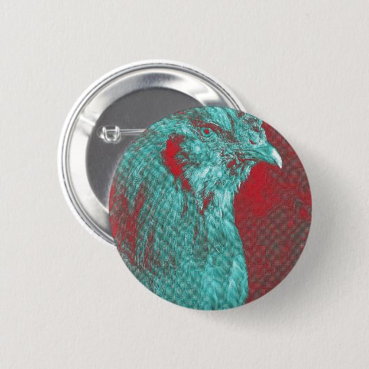 Badge Rond 5 Cm Rooster (Devant & derrière)