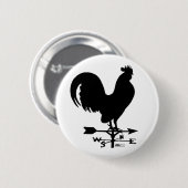Badge Rond 5 Cm Rooster de Weathervane (Devant & derrière)