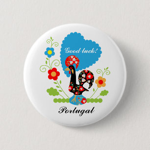 Badge Rond 5 Cm Rooster portugais