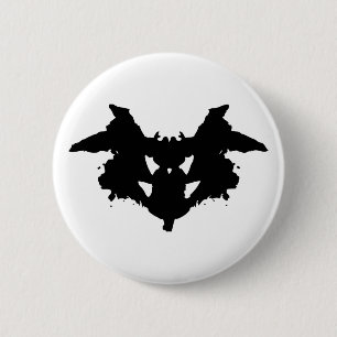 Badge Rond 5 Cm Rorschach Inkblot