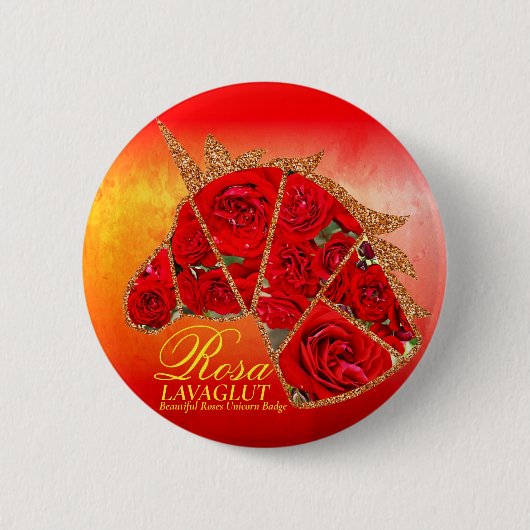 Badge Rond 5 Cm Rosa Lavaglut (Devant)