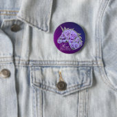 Badge Rond 5 Cm Rosa Sweet Moon (En situation)