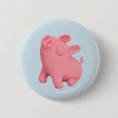 Badge Rond 5 Cm Rosa the Pig is Snobby (Devant)