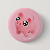 Badge Rond 5 Cm Rosa the Pig Puppy Eyes (Devant)