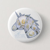Badge Rond 5 Cm Rosa White Arrow (Devant)