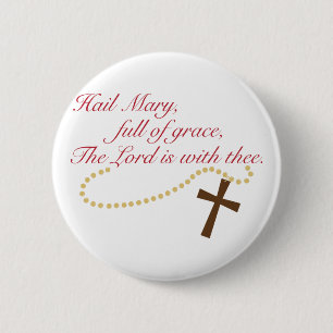 Badge Rond 5 Cm Rosaire