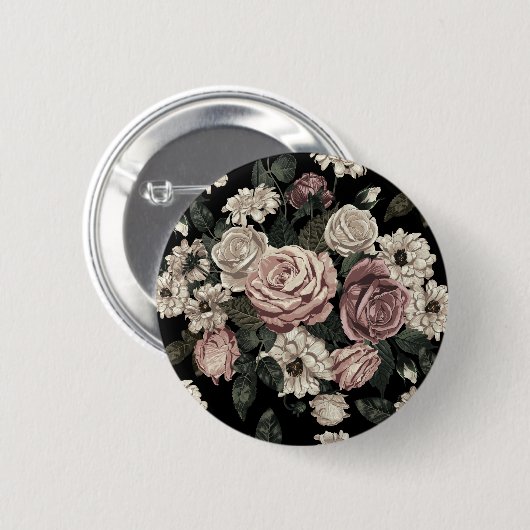 Badge Rond 5 Cm rose (Devant & derrière)