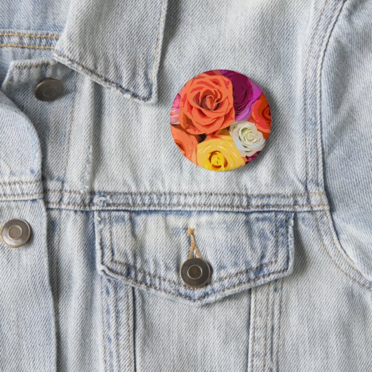 Badge Rond 5 Cm Rose (En situation)