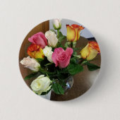 Badge Rond 5 Cm Rose (Devant)