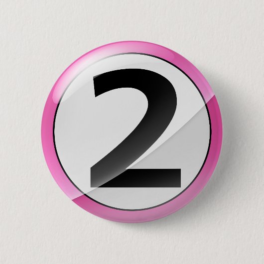 Badge Rond 5 Cm rose 2 (Devant)