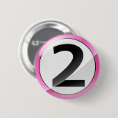 Badge Rond 5 Cm rose 2 (Devant & derrière)