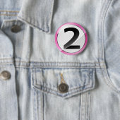 Badge Rond 5 Cm rose 2 (En situation)