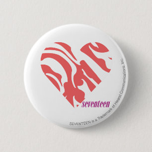 Badge Rond 5 Cm Rose 2 de zèbre