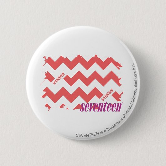 Badge Rond 5 Cm Rose 2 de zigzag (Devant)