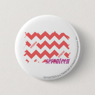 Badge Rond 5 Cm Rose 2 de zigzag