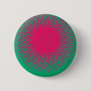 Badge Rond 5 Cm rose abstrait