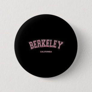 Badge Rond 5 Cm Rose Berkeley Californie Ca Style Université Sur B