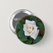 Badge Rond 5 Cm rose blanche (Devant & derrière)