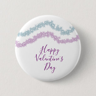 Badge Rond 5 Cm rose bleu paillettes scintillement joyeux jour de