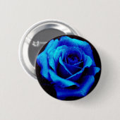 Badge Rond 5 Cm Rose bleu spectaculaire (Devant & derrière)