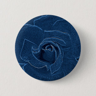 Badge Rond 5 Cm rose bleu velouté