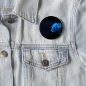 Badge Rond 5 Cm rose bleue (En situation)