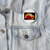 Badge Rond 5 Cm Rose Bouquet (En situation)