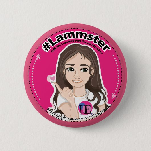 Badge Rond 5 Cm Rose de bouton standard (Devant)