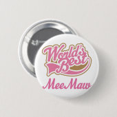 Badge Rond 5 Cm Rose de cadeau de Meemaw (Devant & derrière)