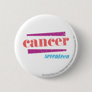 Badge Rond 5 Cm Rose de Cancer