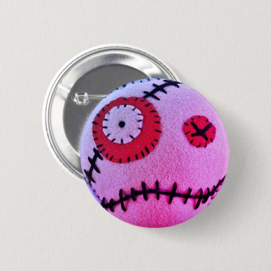 Badge Rond 5 Cm Rose de dissolvant de vaudou (Devant & derrière)