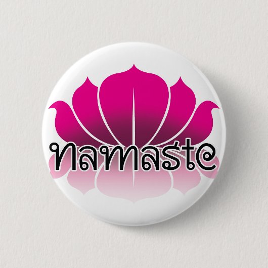 Badge Rond 5 Cm Rose de Lotus (Devant)