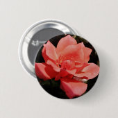 Badge Rond 5 Cm rose de pêche et détritus (Devant & derrière)