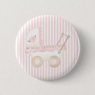 Badge Rond 5 Cm Rose de voiture d'enfant