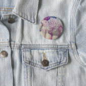 Badge Rond 5 Cm Rose du désert (En situation)