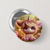 Badge Rond 5 Cm Rose et Cool (Devant & derrière)