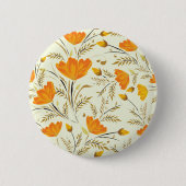 Badge Rond 5 Cm Rose jaune (Devant)