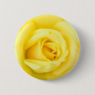 Badge Rond 5 Cm Rose jaune