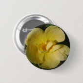 Badge Rond 5 Cm Rose jaune sauvage (Devant & derrière)