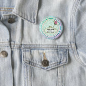 Badge Rond 5 Cm Rose mariage (En situation)